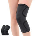 Compression Knee Sleeves for Knee Support - Pack of 2 - Weightlifting and Sports Knee Braces (Large, Black)